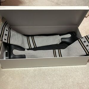 Givenchy Rain Boots - rubber & textile, 37